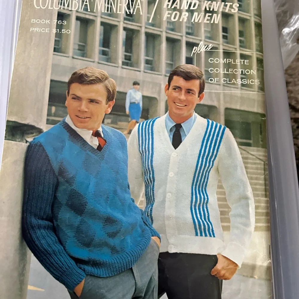 Vintage Columbia Minerva Hand Knits For Men Book